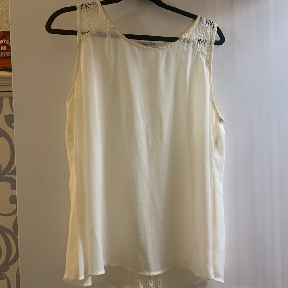 Lace detail tank